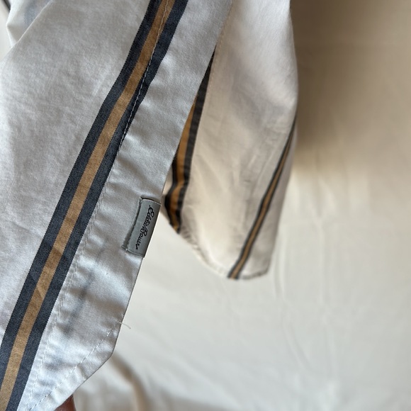 Eddie Bauer striped button up blouse - Picture 6 of 7